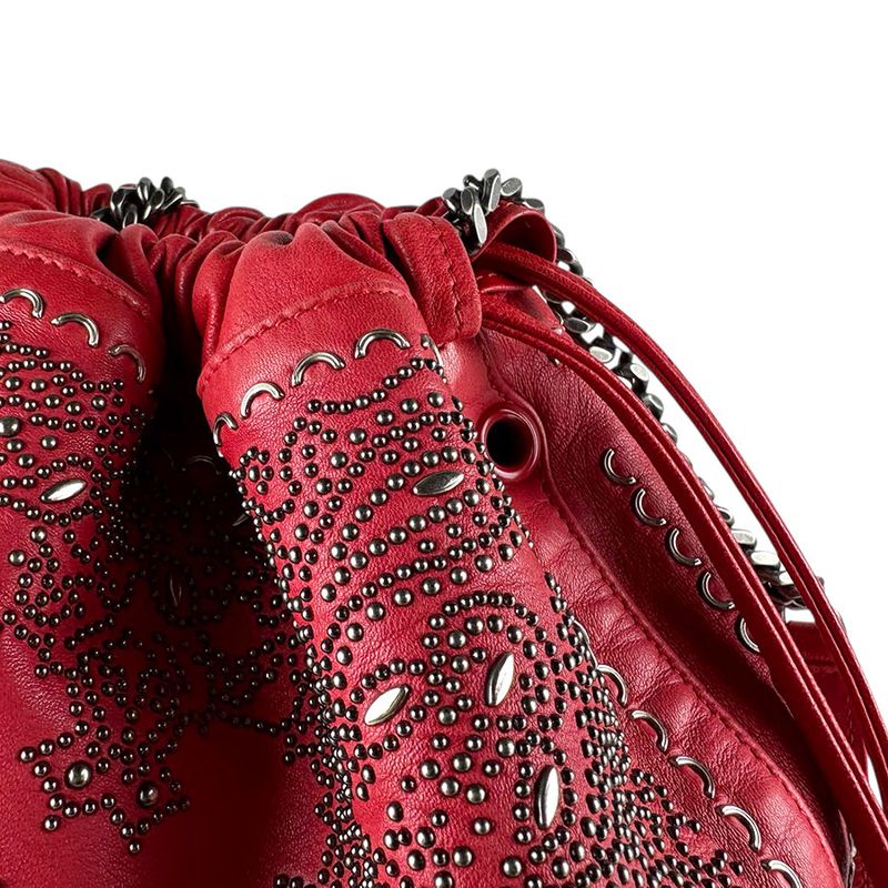 Saint Laurent Shoulder Red Bag — view 8