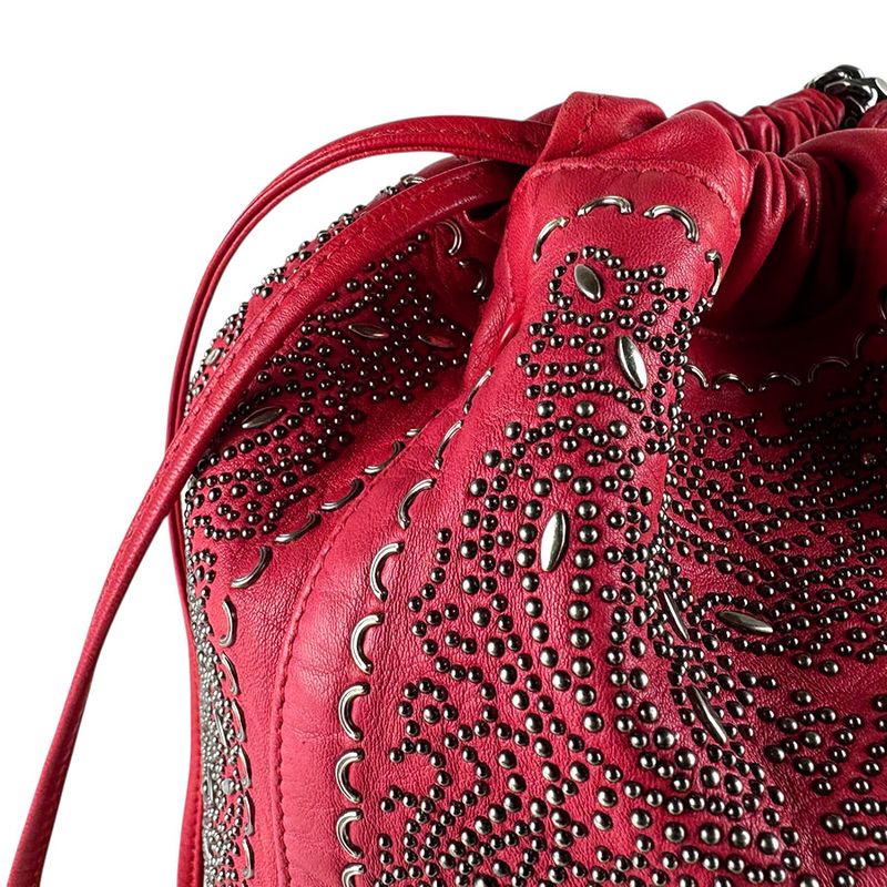 Saint Laurent Shoulder Red Bag — view 7