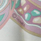 Hermes Scarf Silk Carre 90 Reves D Escargots Snail's Dream White Box — view 7