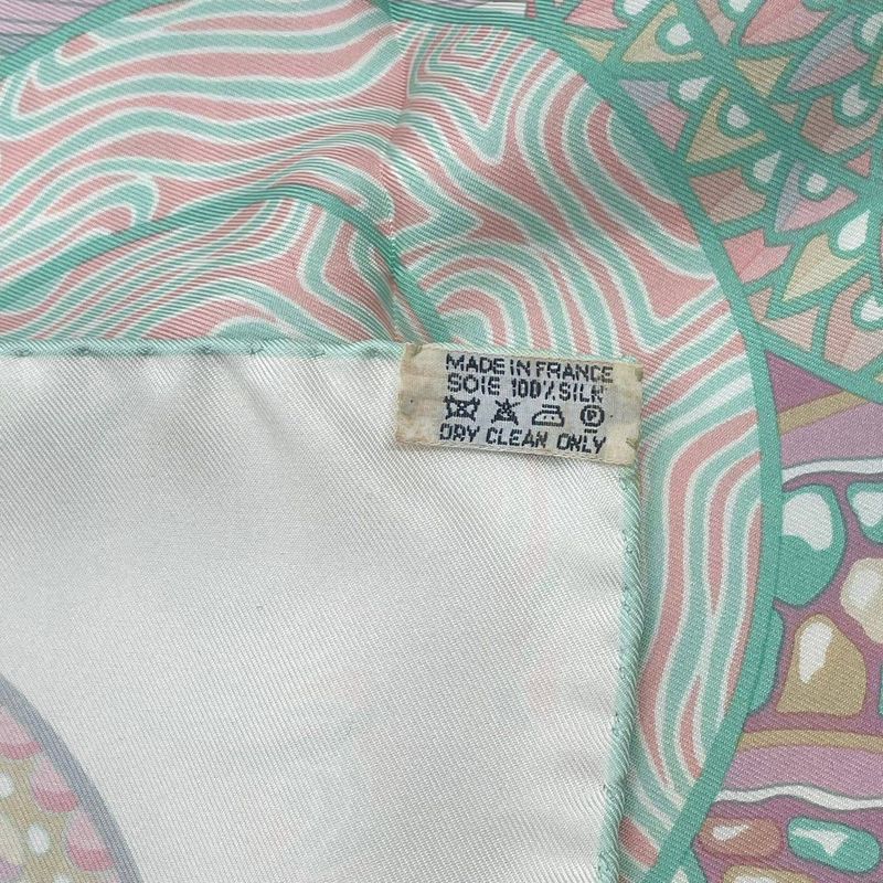 Hermes Scarf Silk Carre 90 Reves D Escargots Snail's Dream White Box — view 8