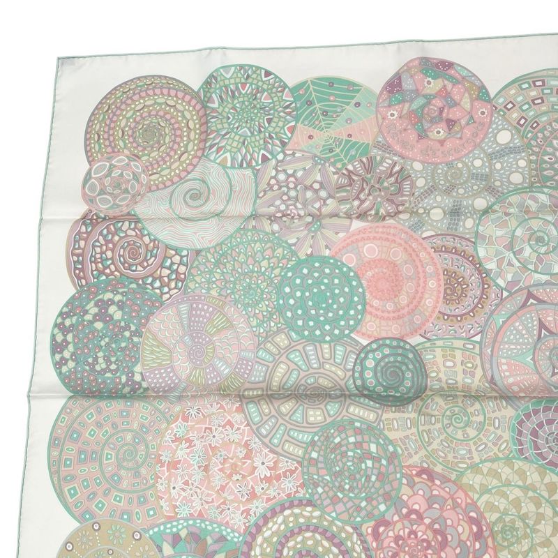 Hermes Scarf Silk Carre 90 Reves D Escargots Snail's Dream White Box — view 3