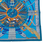 Hermes Scarf Silk Carre 90 Ceintures Et Liens Belt And Strap Blue Box — view 7