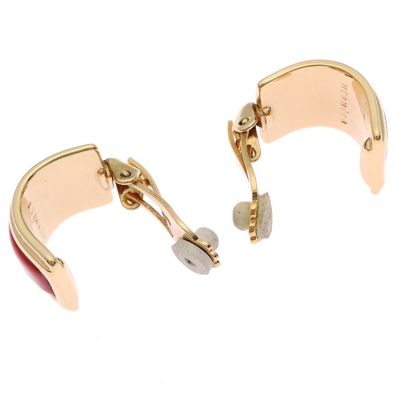 Hermes Vibrant Floral Pattern Red Enamel — view 5