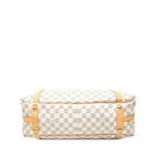 Louis Vuitton Damier Azur Streza GM Tote White Leather — view 4