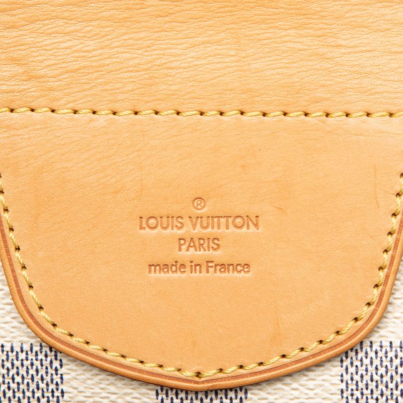Louis Vuitton Damier Azur Streza GM Tote White Leather — view 6