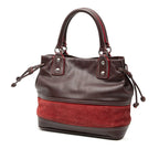 Loewe Anagram Wine Red Bold Leather Suede — view 3