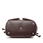 Loewe Anagram Wine Red Bold Leather Suede — view 4