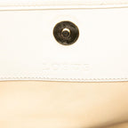 Loewe Anagram Crossbody Bag Sacoche Beige Off White Suede Leather — view 6