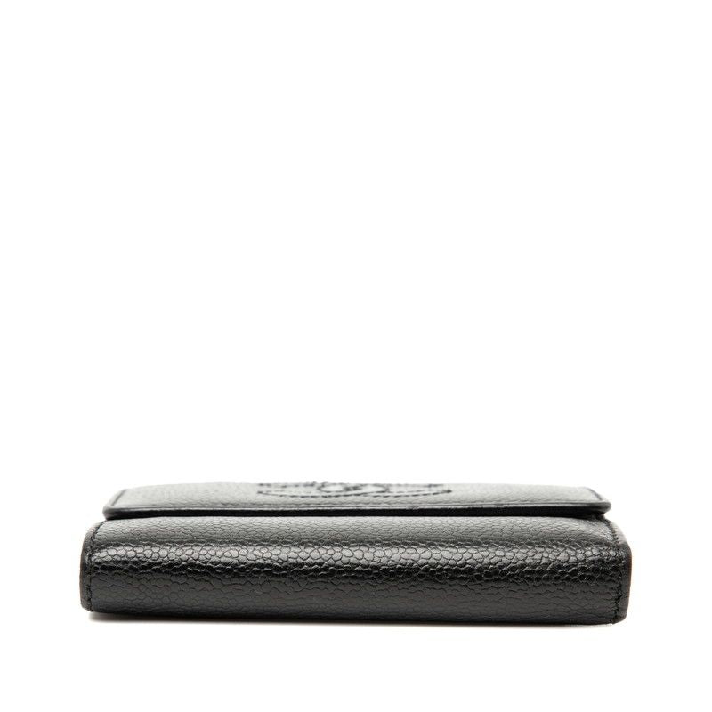 Chanel Coco Mark Black Caviar Leather — view 3