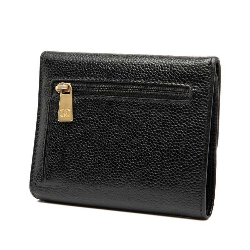 Chanel Coco Mark Black Caviar Leather — view 2