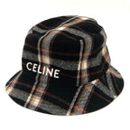 Celine Hat Logo Check 2 Au5 B231 L Wool Multicolor — view 7