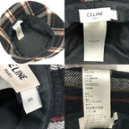 Celine Hat Logo Check 2 Au5 B231 L Wool Multicolor — view 8
