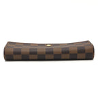 Louis Vuitton Long Wallet Portefeuille Sarah Damier Canvas Ebene Brown — view 6