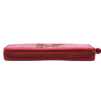 Bottega Veneta Long Wallet Intrecciato Poudre Leather Canvas Red — view 5