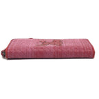 Bottega Veneta Long Wallet Intrecciato Poudre Leather Canvas Red — view 6