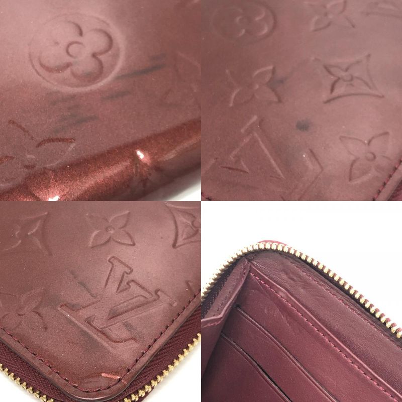 Louis Vuitton Long Wallet Zippy Monogram Vernis Amarant — view 9