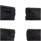 Prada Quilted Chain Shoulder Bag Triangle Logo Black Tessuto Nylon — view 9