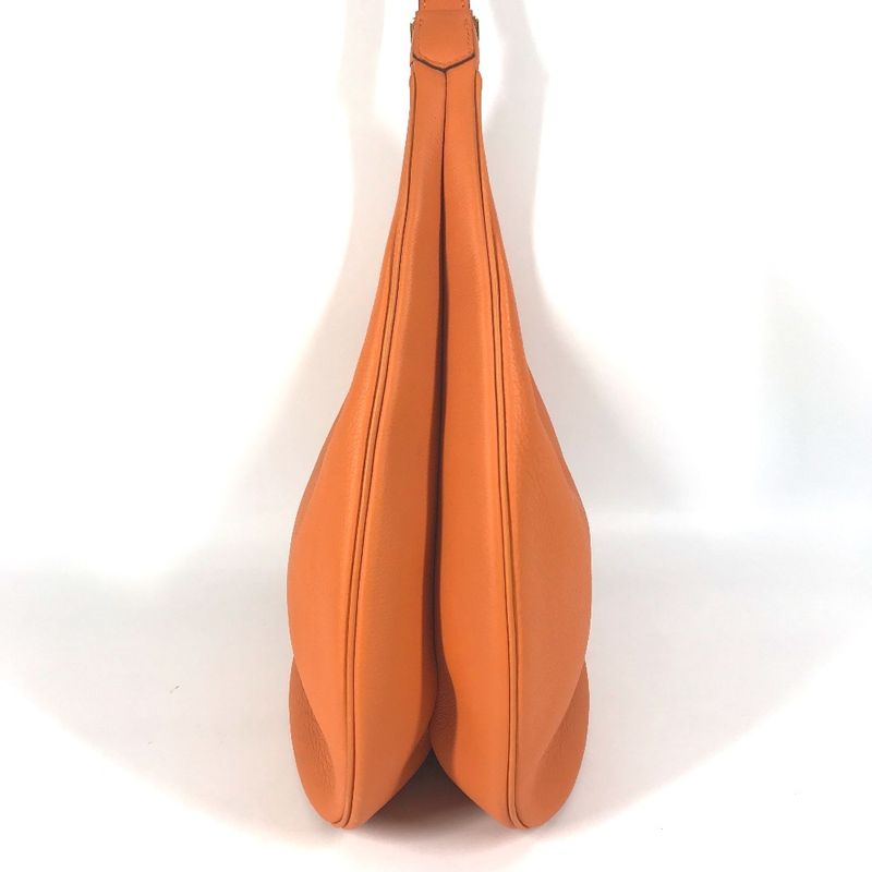 Hermes Shoulder Bag Gao Leather Orange — view 5