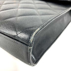 Chanel Business Bag CC Logo Quilted Quilting Caviar Leather — view 7