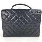 Chanel Business Bag CC Logo Quilted Quilting Caviar Leather — view 3
