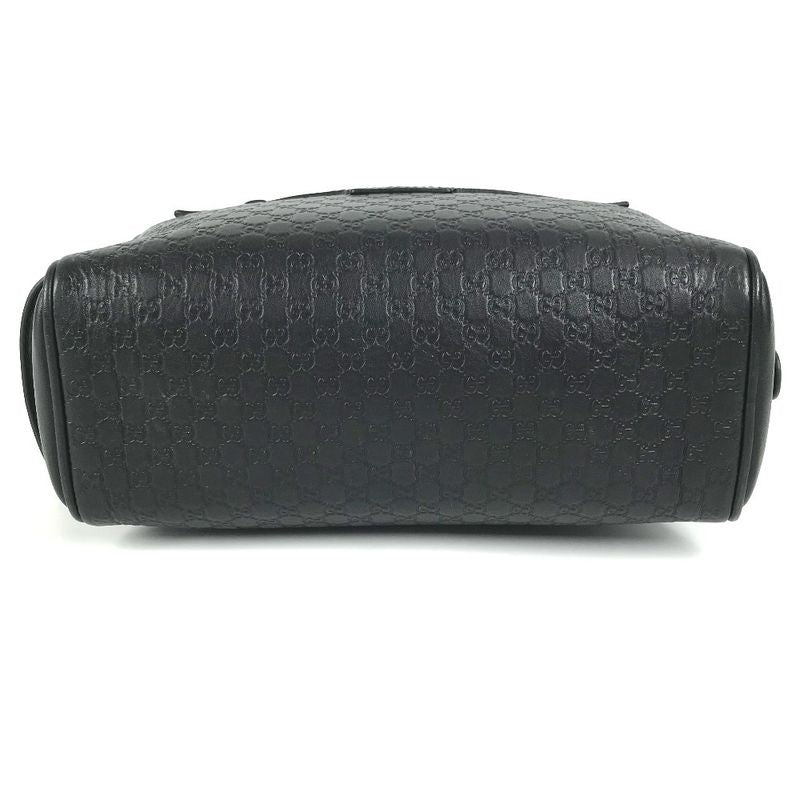 Gucci Second Bag GG Logo Guccissima Leather Black — view 6