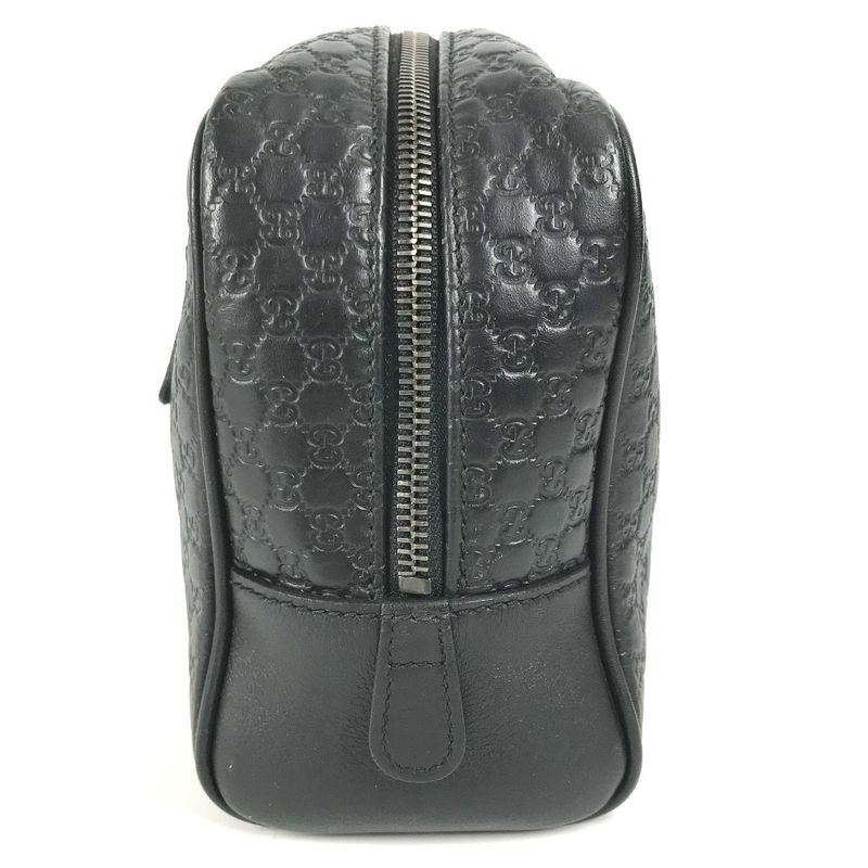 Gucci Second Bag GG Logo Guccissima Leather Black — view 5