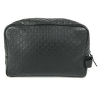 Gucci Second Bag GG Logo Guccissima Leather Black — view 3