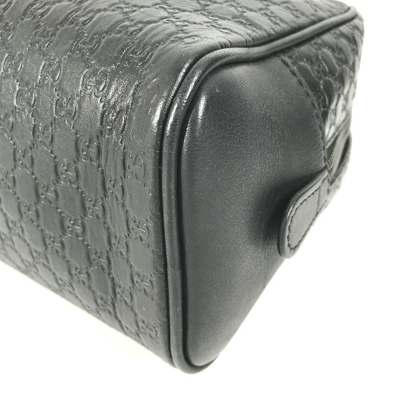 Gucci Second Bag GG Logo Guccissima Leather Black — view 7
