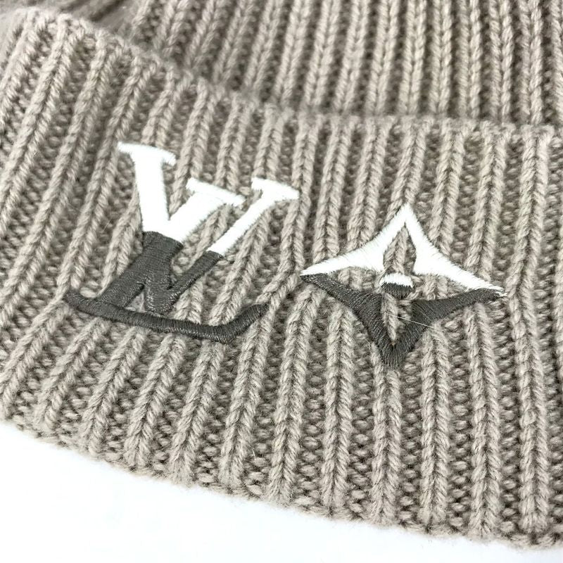 Louis Vuitton Knit Hat Beanie Dual Cashmere Grey Gray — view 3