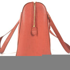 Chanel Shoulder Bag Leather Orange — view 6