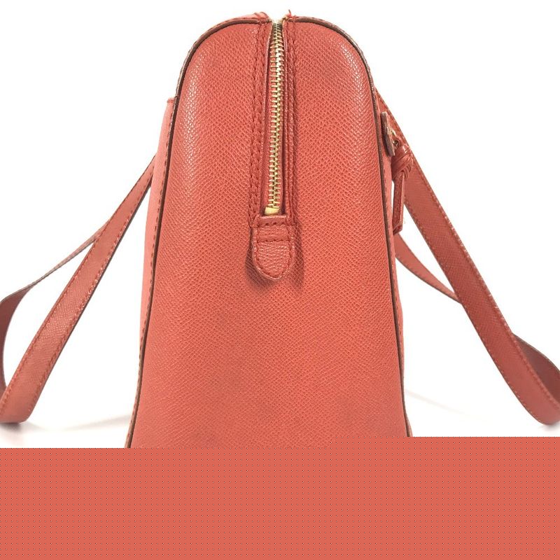 Chanel Shoulder Bag Leather Orange — view 6