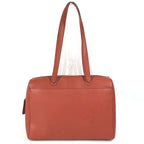 Chanel Shoulder Bag Leather Orange — view 4