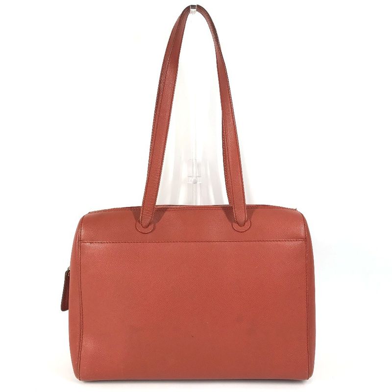 Chanel Shoulder Bag Leather Orange — view 4