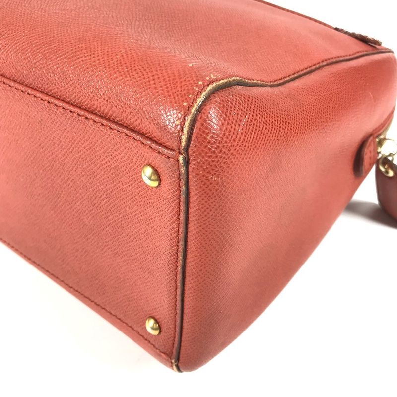 Chanel Shoulder Bag Leather Orange — view 7