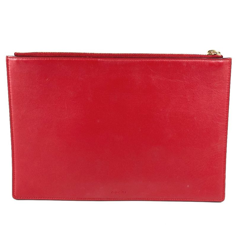 Gucci Clutch Bag Bosco Applique GG Supreme Canvas Beige — view 3