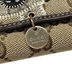 Gucci Wallet Gucciori GG Canvas Long Brown dog — view 7