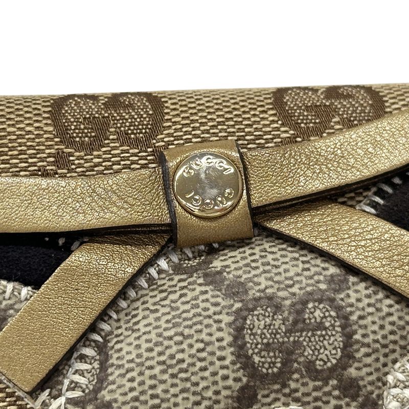 Gucci Wallet Gucciori GG Canvas Long Brown dog — view 8