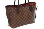 Louis Vuitton Handbag Neverfull PM Damier Ebene Canvas Brown — view 4