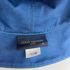 Louis Vuitton Bonnet Monogram Essential Reversible Cotton Bucket Hat 60 Blue — view 5