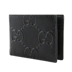 Gucci GG Embossed Bifold Cuff Black Billfold — view 2