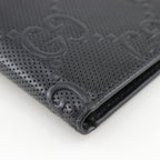 Gucci GG Embossed Bifold Cuff Black Billfold — view 4