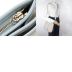 Fendi FF 8 Bt084 Canvas Beige Light Blue Shoulder Bag — view 2