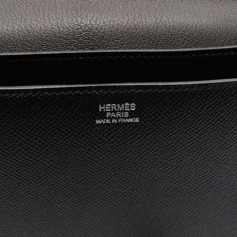 Hermes Shoulder Bag Iriko Elan 32 Black Leather — view 5