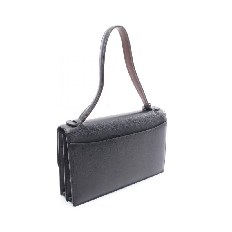 Hermes Shoulder Bag Iriko Elan 32 Black Leather — view 3