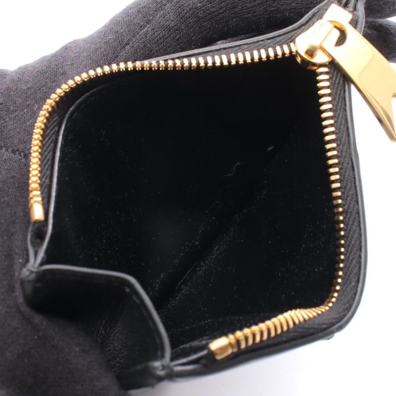 Bottega Veneta Coin Case Cassette Black Leather Card — view 4