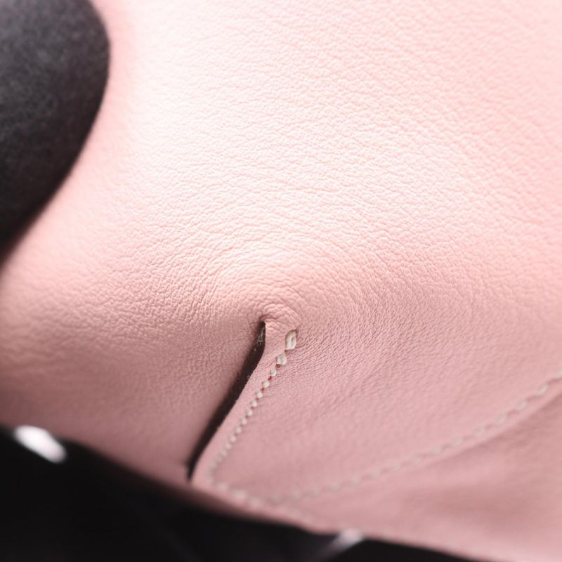 Hermes Tote Bag Neo Double Sens 35 Rose Sakura Ebenne Leather — view 9