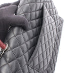 Chanel Handbag Quilted Coco Handle Black Caviar Leather Exotic — view 7