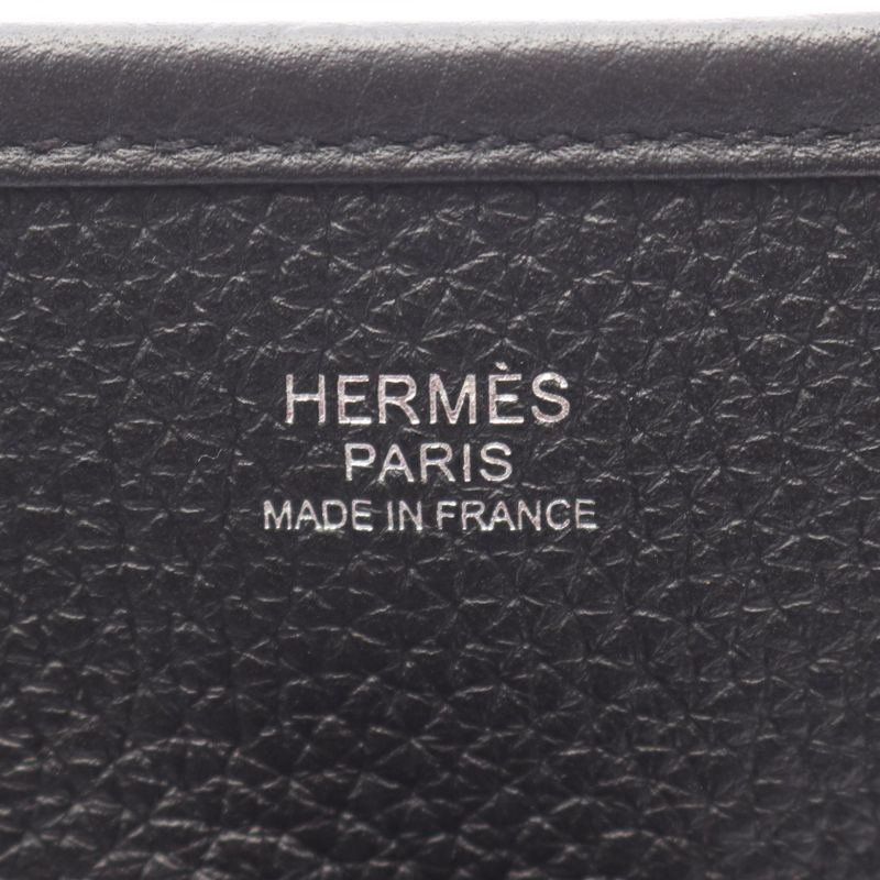 Hermes Shoulder Bag Evelyne 3 Trois PM Black Leather — view 5
