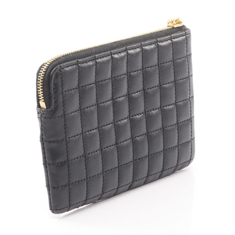 Celine Coin Case & card Pouch CC Charm 10 B823 bfl.38 no Black Leather — view 2