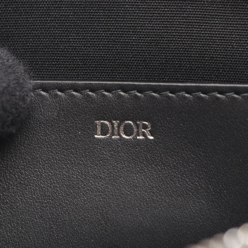 Dior Second Bag Clutch Black Czech Legre Leather — view 5